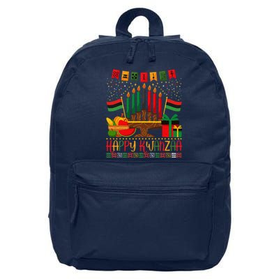 Kwanzaa Kinara Candles Kwanzaa Principles Happy Kwanzaa 16 in Basic Backpack