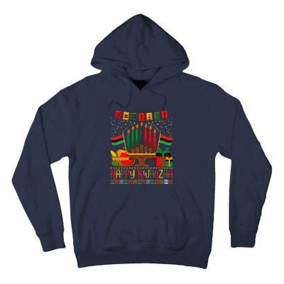 Kwanzaa Kinara Candles Kwanzaa Principles Happy Kwanzaa Tall Hoodie