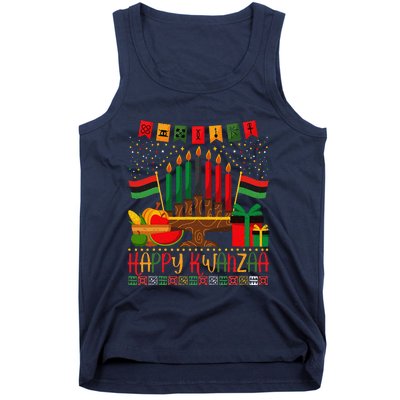 Kwanzaa Kinara Candles Kwanzaa Principles Happy Kwanzaa Tank Top