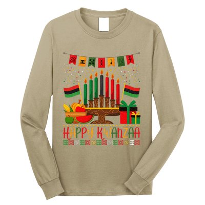 Kwanzaa Kinara Candles Kwanzaa Principles Happy Kwanzaa Long Sleeve Shirt