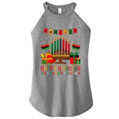 Kwanzaa Kinara Candles Kwanzaa Principles Happy Kwanzaa Women's Perfect Tri Rocker Tank