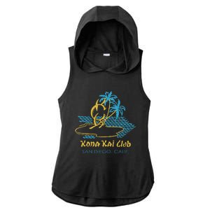 Kona Kai Club San Diego Ca Ladies PosiCharge Tri-Blend Wicking Draft Hoodie Tank