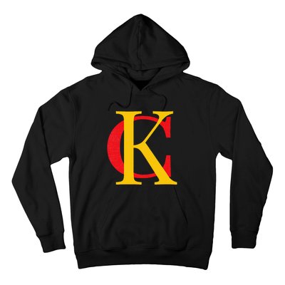 Kc Kansas City Red Yellow & Black Kc Classic Kc Initials Hoodie