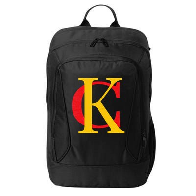Kc Kansas City Red Yellow & Black Kc Classic Kc Initials City Backpack