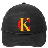 Kc Kansas City Red Yellow & Black Kc Classic Kc Initials 7-Panel Snapback Hat