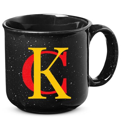 Kc Kansas City Red Yellow & Black Kc Classic Kc Initials 15oz Campfire Ceramic Mug