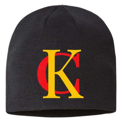 Kc Kansas City Red Yellow & Black Kc Classic Kc Initials Sustainable Beanie