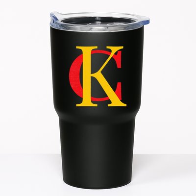 Kc Kansas City Red Yellow & Black Kc Classic Kc Initials Tumbler
