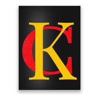 Kc Kansas City Red Yellow & Black Kc Classic Kc Initials Poster