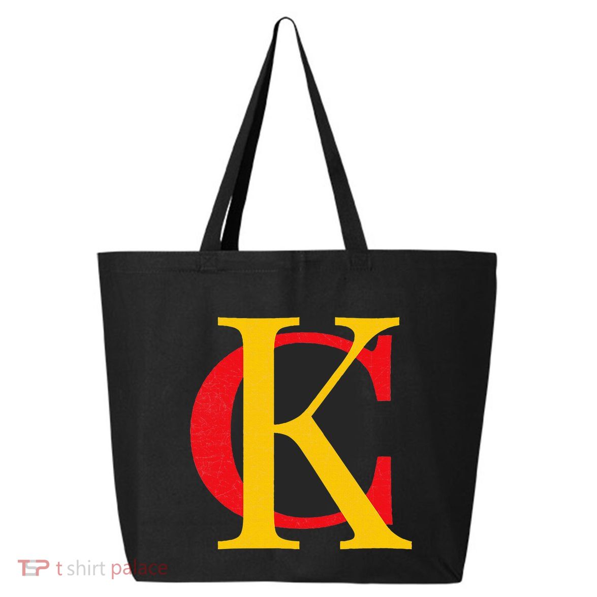 Kc Kansas City Red Yellow & Black Kc Classic Kc Initials 25L Jumbo Tote