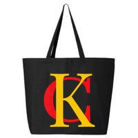 Kc Kansas City Red Yellow & Black Kc Classic Kc Initials 25L Jumbo Tote