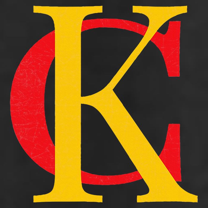 Kc Kansas City Red Yellow & Black Kc Classic Kc Initials 25L Jumbo Tote