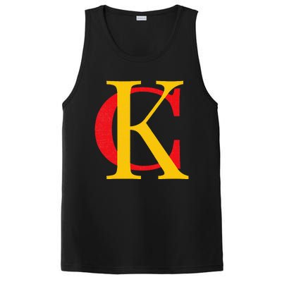 Kc Kansas City Red Yellow & Black Kc Classic Kc Initials PosiCharge Competitor Tank