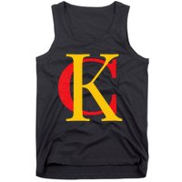 Kc Kansas City Red Yellow & Black Kc Classic Kc Initials Tank Top