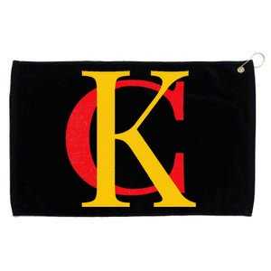 Kc Kansas City Red Yellow & Black Kc Classic Kc Initials Grommeted Golf Towel