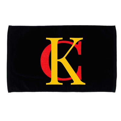 Kc Kansas City Red Yellow & Black Kc Classic Kc Initials Microfiber Hand Towel