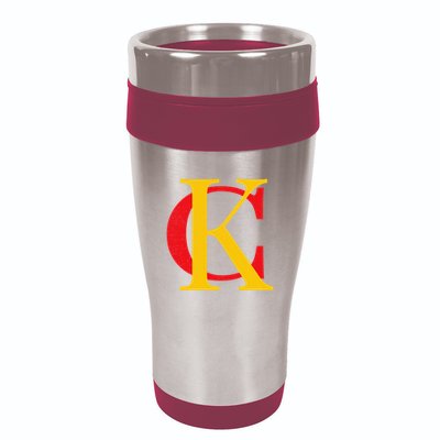 Kc Kansas City Red Yellow & Black Kc Classic Kc Initials 16oz Travel Tumbler