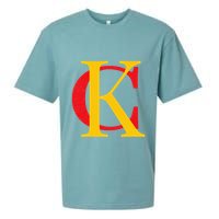 Kc Kansas City Red Yellow & Black Kc Classic Kc Initials Sueded Cloud Jersey T-Shirt