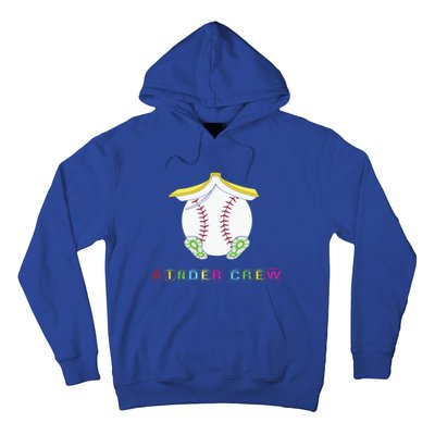 Kindergarten Kinder Crew Baseball First Day Kindergarten Gift Hoodie