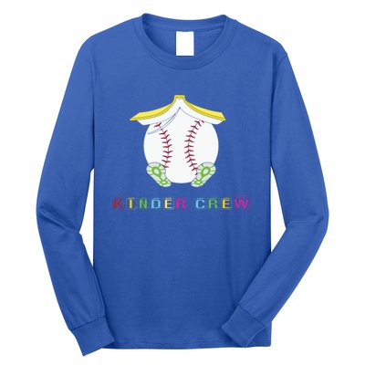 Kindergarten Kinder Crew Baseball First Day Kindergarten Gift Long Sleeve Shirt