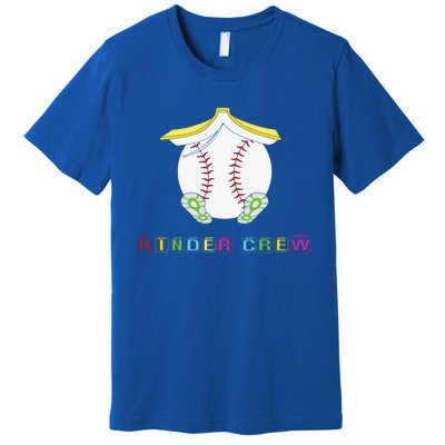 Kindergarten Kinder Crew Baseball First Day Kindergarten Gift Premium T-Shirt