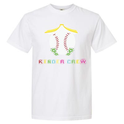 Kindergarten Kinder Crew Baseball First Day Kindergarten Gift Garment-Dyed Heavyweight T-Shirt