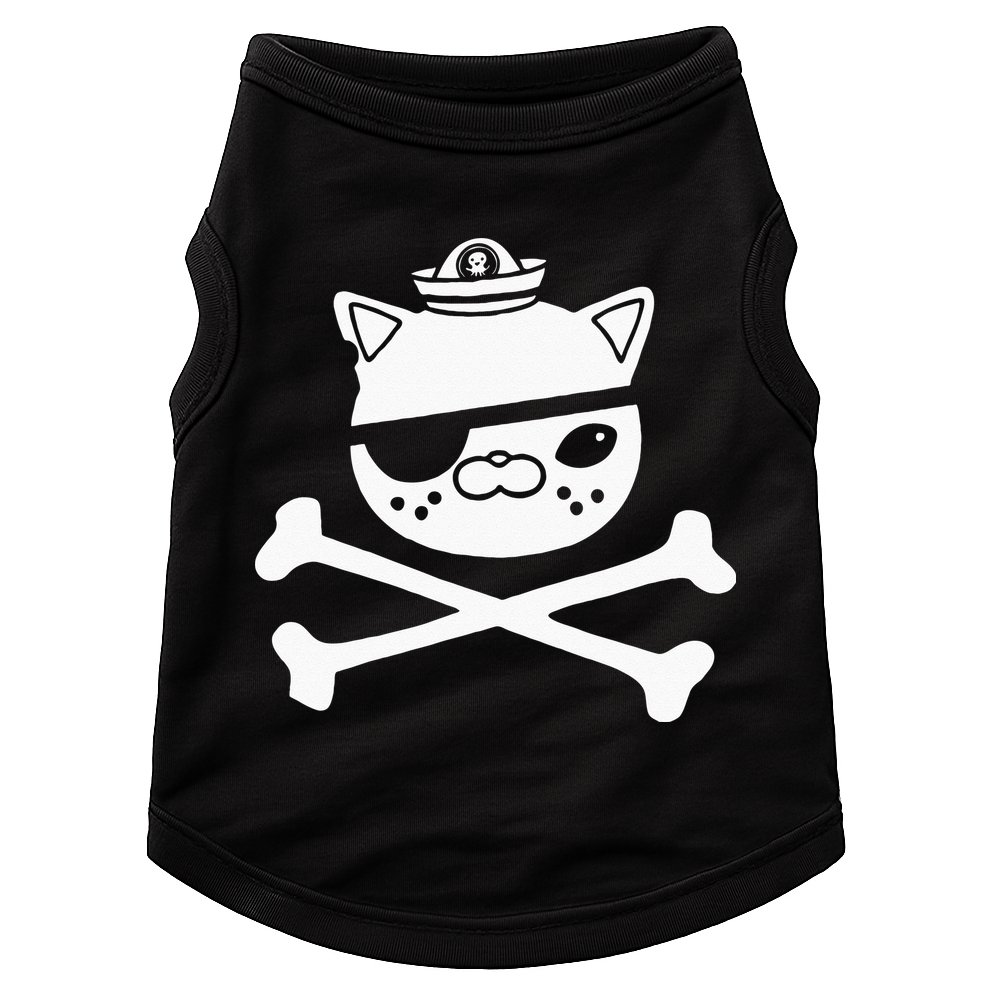 Kids Kwazii Cute Funny Pirate Cat Kids Doggie Tank