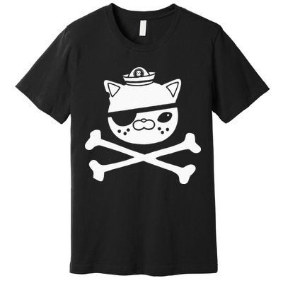 Kids Kwazii Cute Funny Pirate Cat Kids Premium T-Shirt