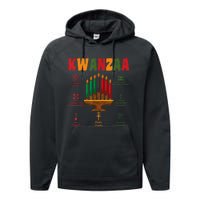 Kwanzaa Kinara Candles Seven Principles African Kwanzaa Performance Fleece Hoodie