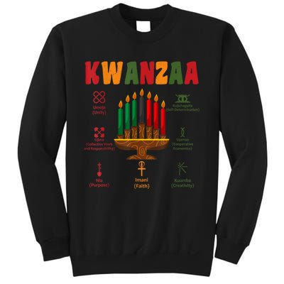 Kwanzaa Kinara Candles Seven Principles African Kwanzaa Sweatshirt