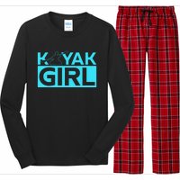 Kayaking Kayak Cool Gift Long Sleeve Pajama Set