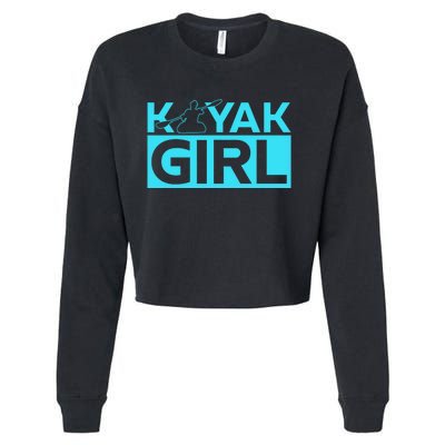 Kayaking Kayak Cool Gift Cropped Pullover Crew