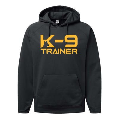 K9 K9 Dog Handler Trainer Police Security Halloween Performance Fleece Hoodie