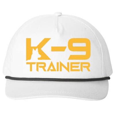 K9 K9 Dog Handler Trainer Police Security Halloween Snapback Five-Panel Rope Hat