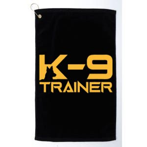 K9 K9 Dog Handler Trainer Police Security Halloween Platinum Collection Golf Towel