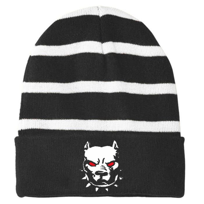 Kayzo Kayzo Dog Striped Beanie with Solid Band