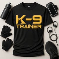 K9 K9 Dog Handler Trainer Police Security Halloween Cooling Performance Crew T-Shirt