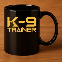 K9 K9 Dog Handler Trainer Police Security Halloween 11oz C Handle Ceramic Mug