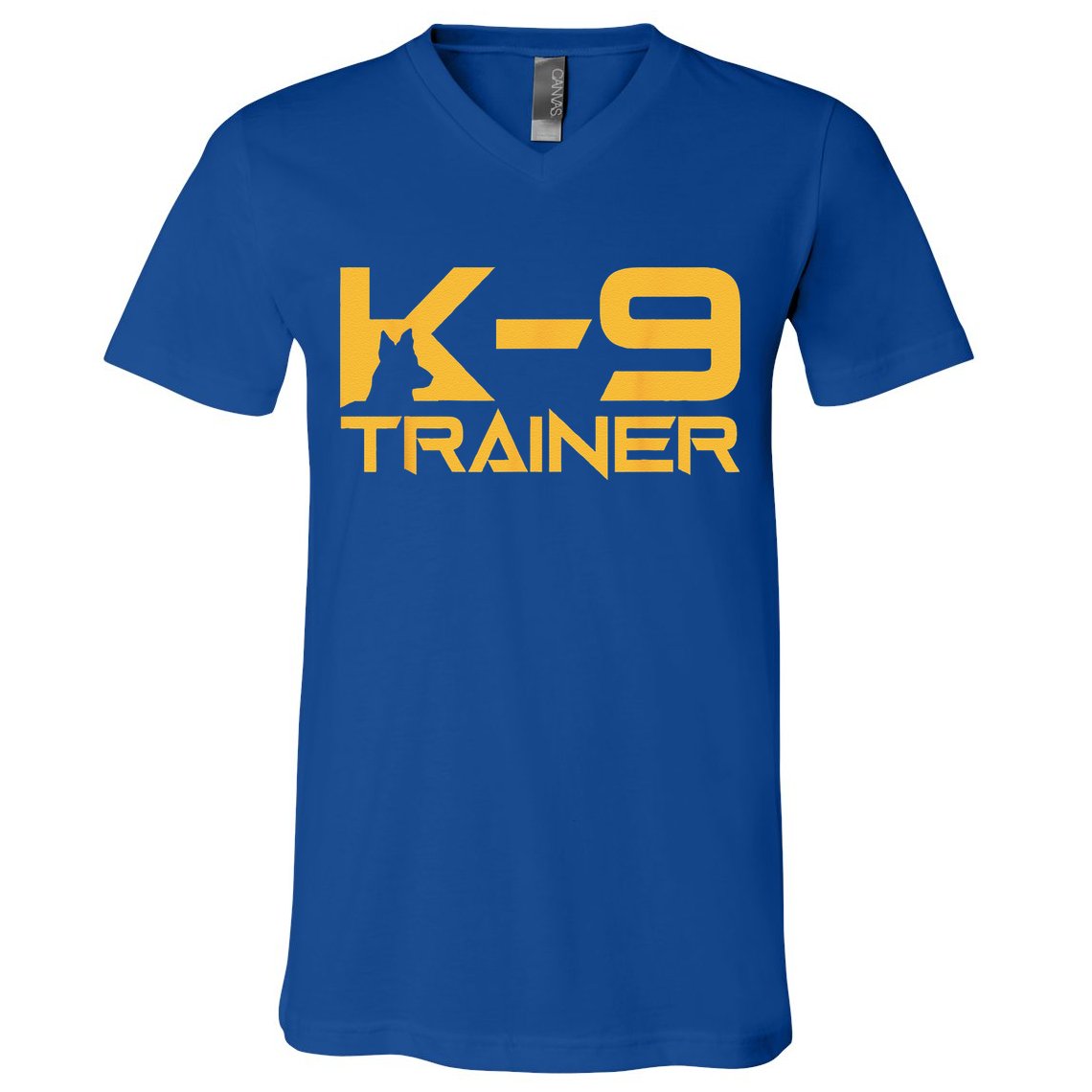 K9 K9 Dog Handler Trainer Police Security Halloween V-Neck T-Shirt