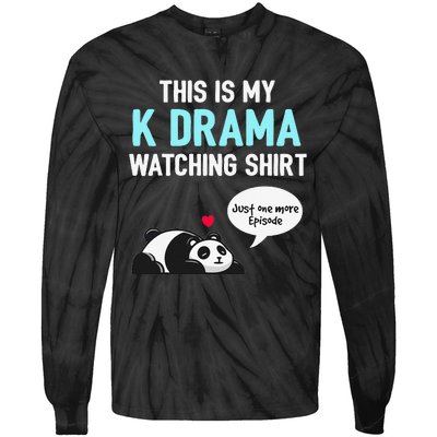 KDrama Korean Drama Lover This Is My K Drama Watching Tie-Dye Long Sleeve Shirt