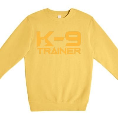 K9 K9 Dog Handler Trainer Police Security Halloween Premium Crewneck Sweatshirt