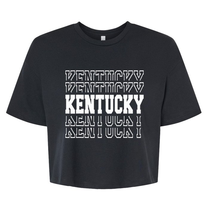 Kentucky Bella+Canvas Jersey Crop Tee