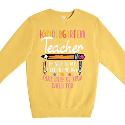 Kindergartner Kindergarten Educators Kindergarten Teacher Cute Gift Premium Crewneck Sweatshirt