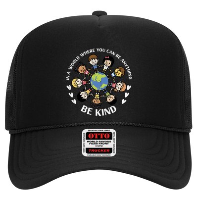 Kind Kids Earth Anti Bullying Unity Day Orange Boy Girl Trucker Hat