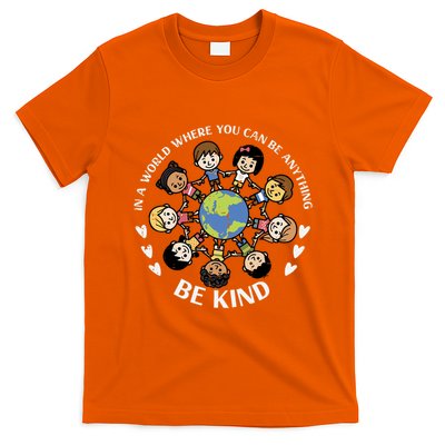 Kind Kids Earth Anti Bullying Unity Day Orange Boy Girl T-Shirt