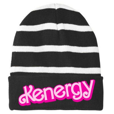 Kenergy Striped Beanie with Solid Band