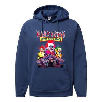 Killer Klowns From Outer Space Crazy House Performance Fleece Hoodie