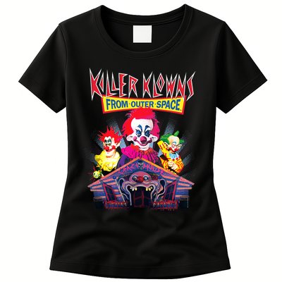 Killer Klowns From Outer Space Crazy House Womens T-Shirt