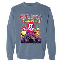 Killer Klowns From Outer Space Crazy House Garment-Dyed Sweatshirt