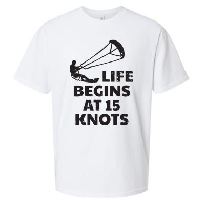 Kiteboarding Kitesurfing Funny 15 Knots Joke Kiteboarder Sueded Cloud Jersey T-Shirt